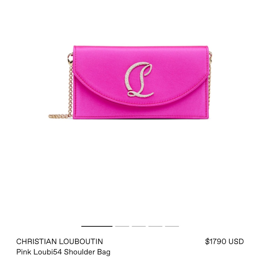 Christian louboutin Pink Loubi54 Shoulder Bag